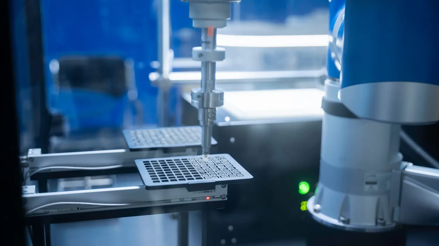 Robotic automation in a laboratory